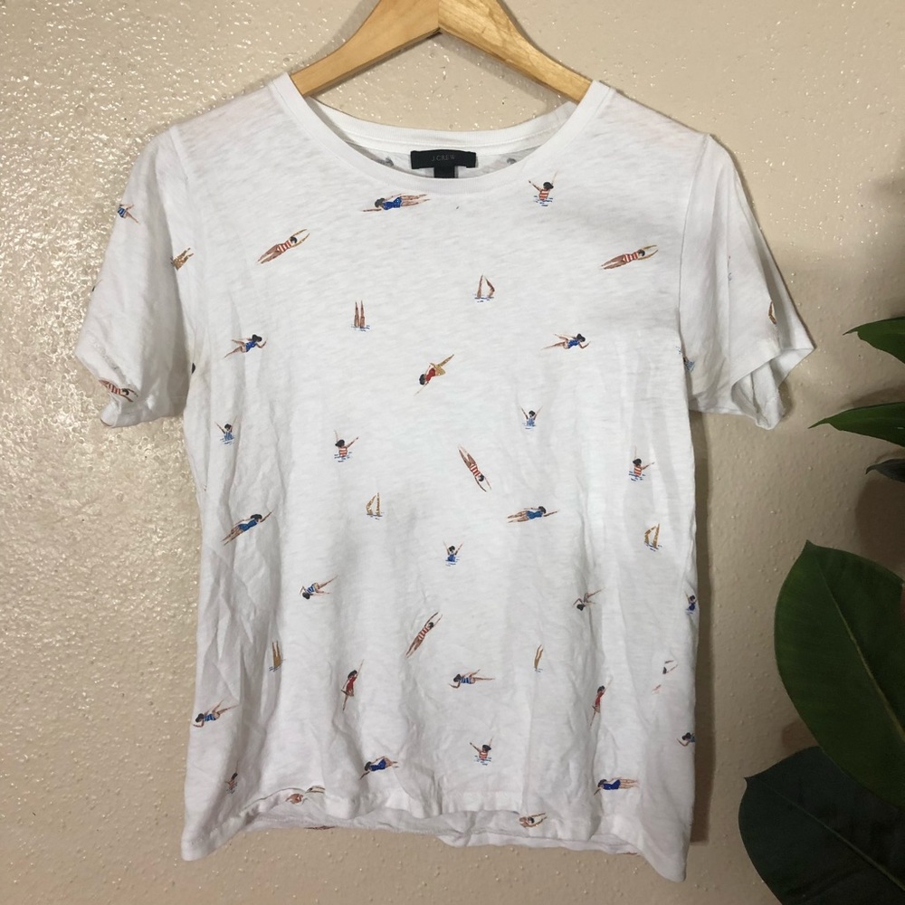 J.Crew Swimmers Pattern Tee